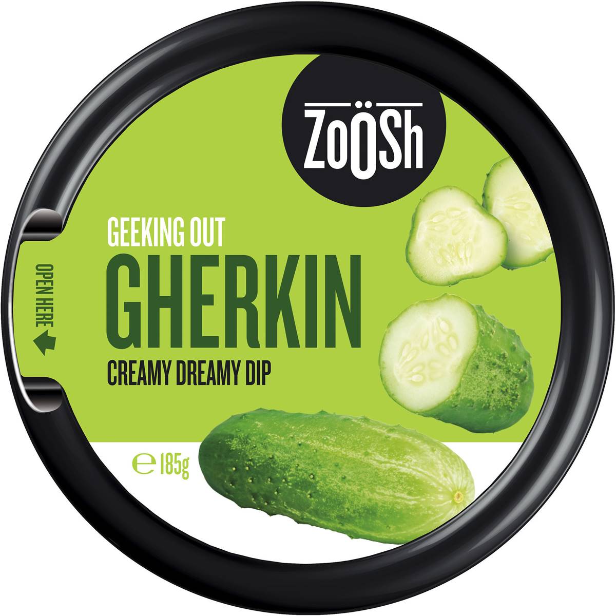 Zoosh Dip Gherkin 185g