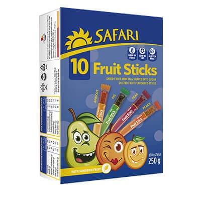 Safari Funky Fruit Stix 10x25G