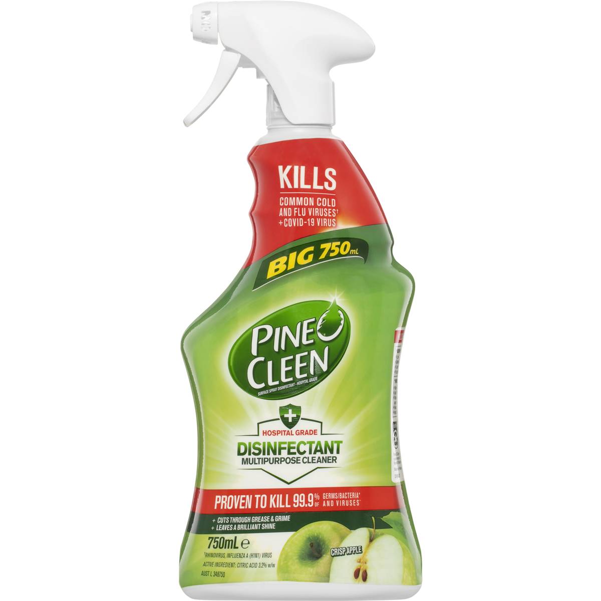 Pine O Cleen Disinfectant Multipurpose Cleaner Apple 750ml