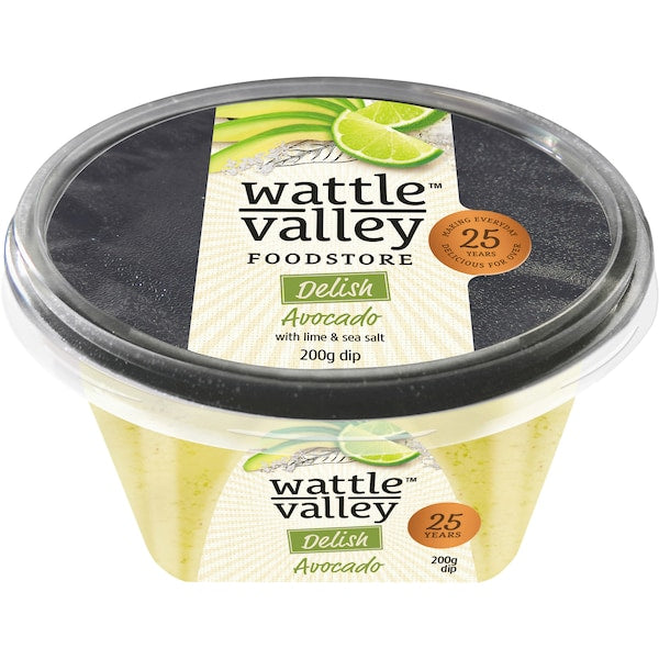 Wattle Valley Dip Delish Avocado & Lime & Sea Salt 200g