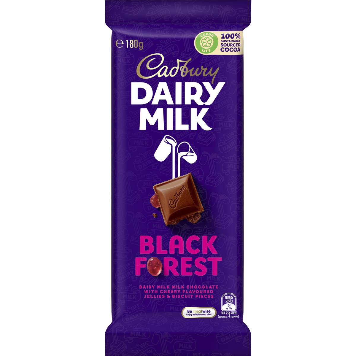 Cadbury Black Forest Chocolate 180g