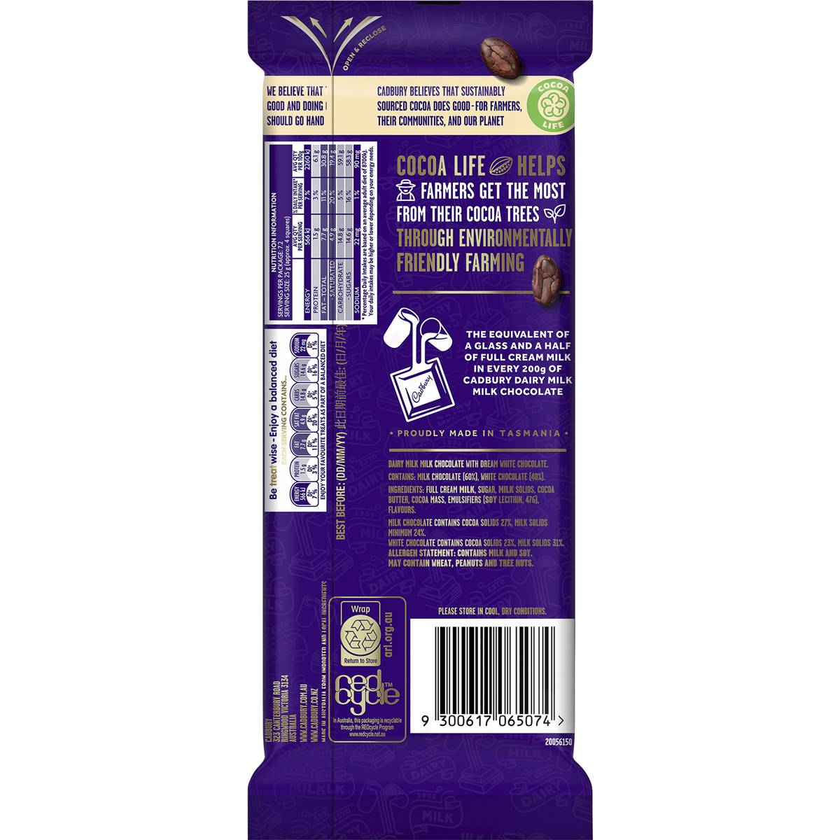 Cadbury Top Deck Chocolate 180g