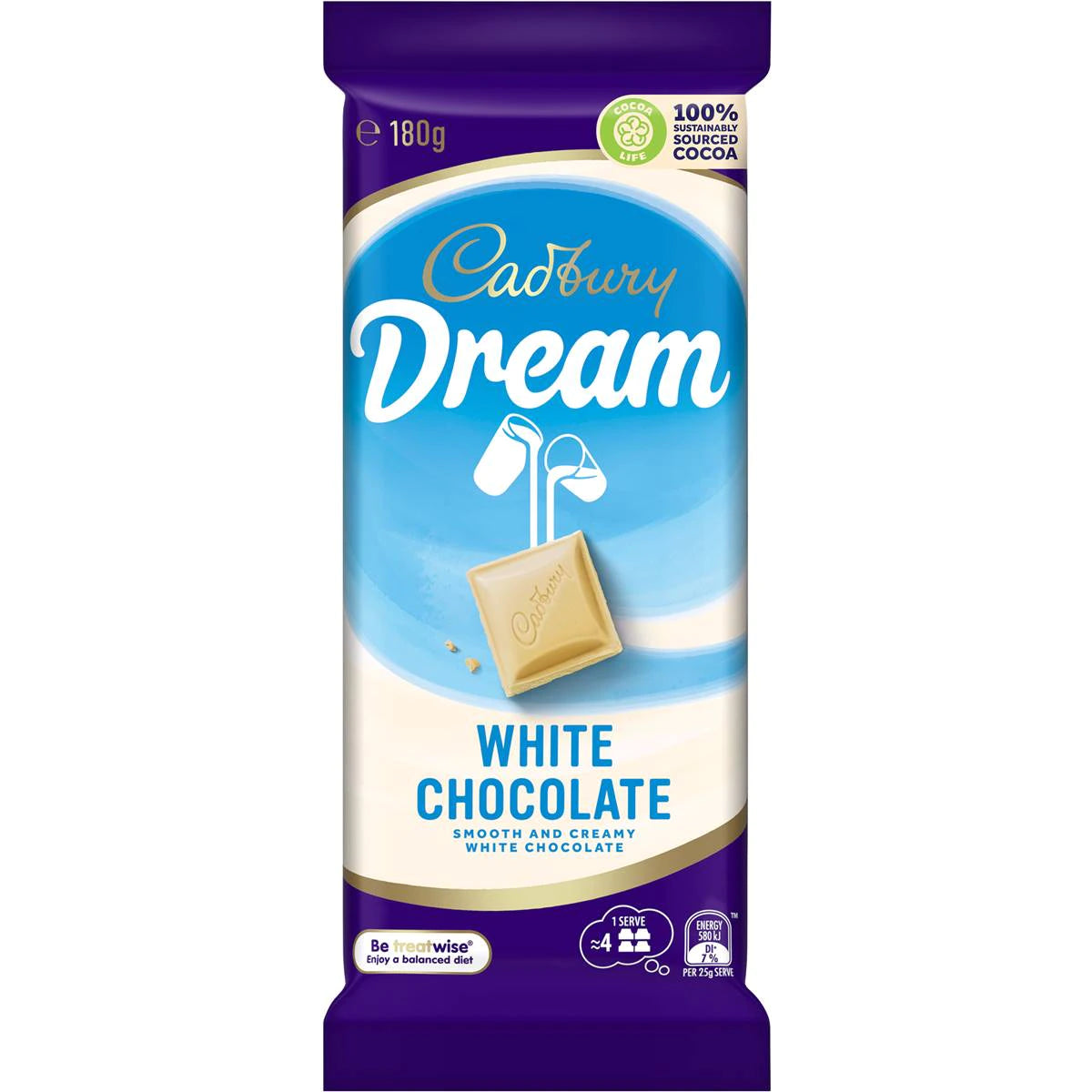 Cadbury Dream White Chocolate 180g