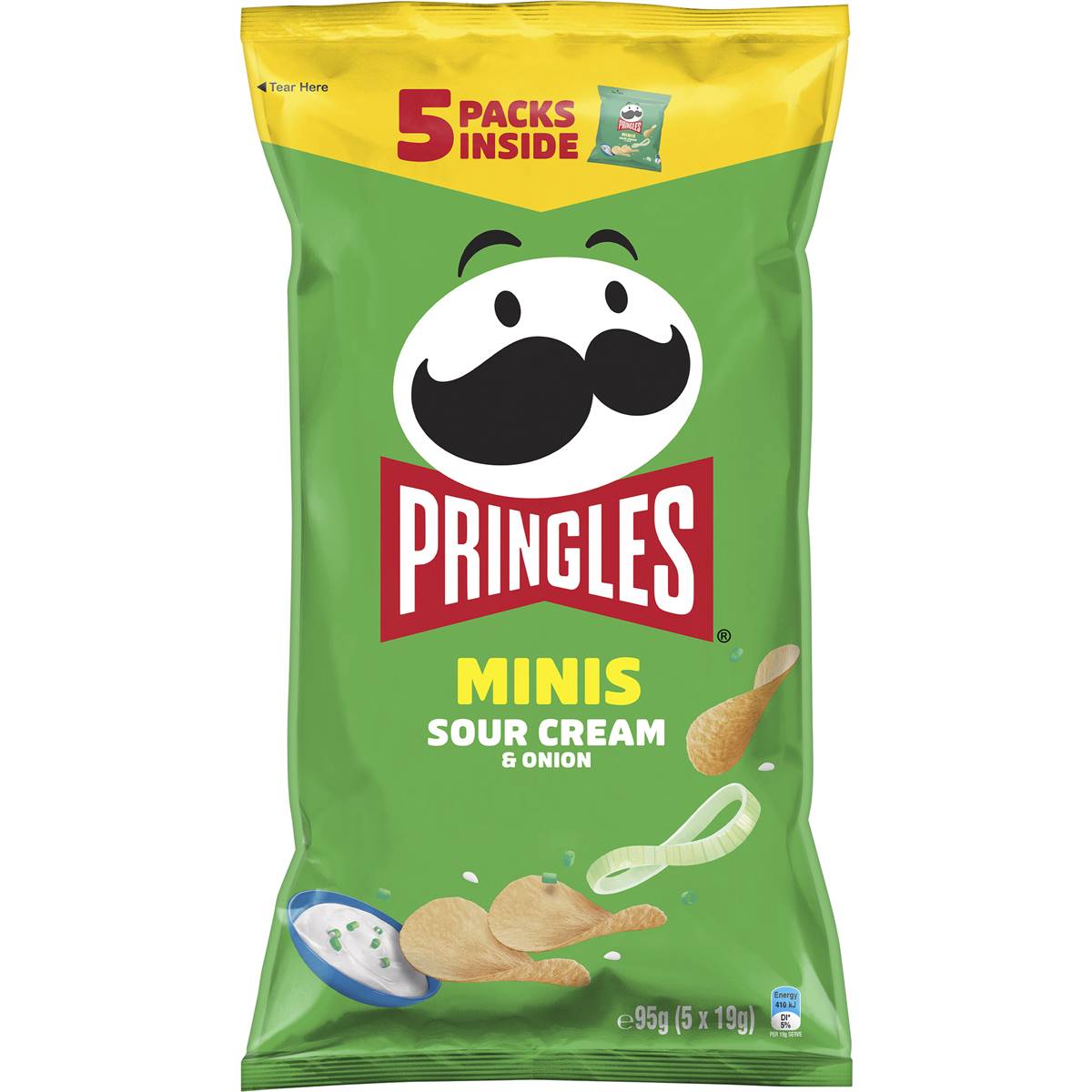 Pringles Minis Sour Cream & Onion Potato Chips 5 Pack