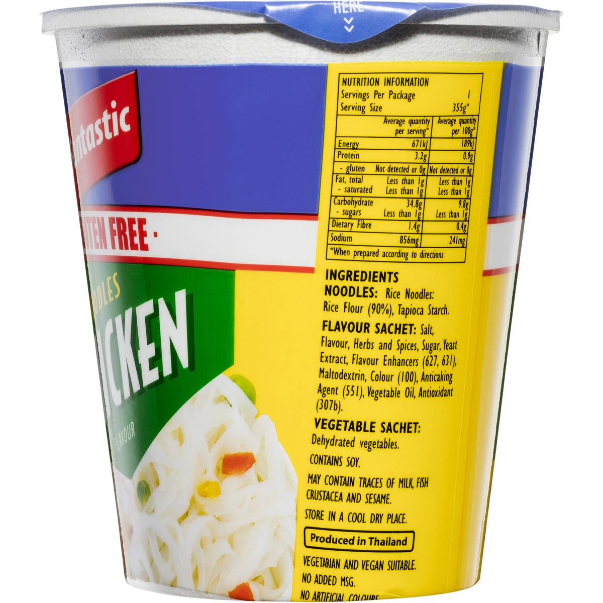 DNO Fantastic Gluten Free Chicken Rice Noodles 45g