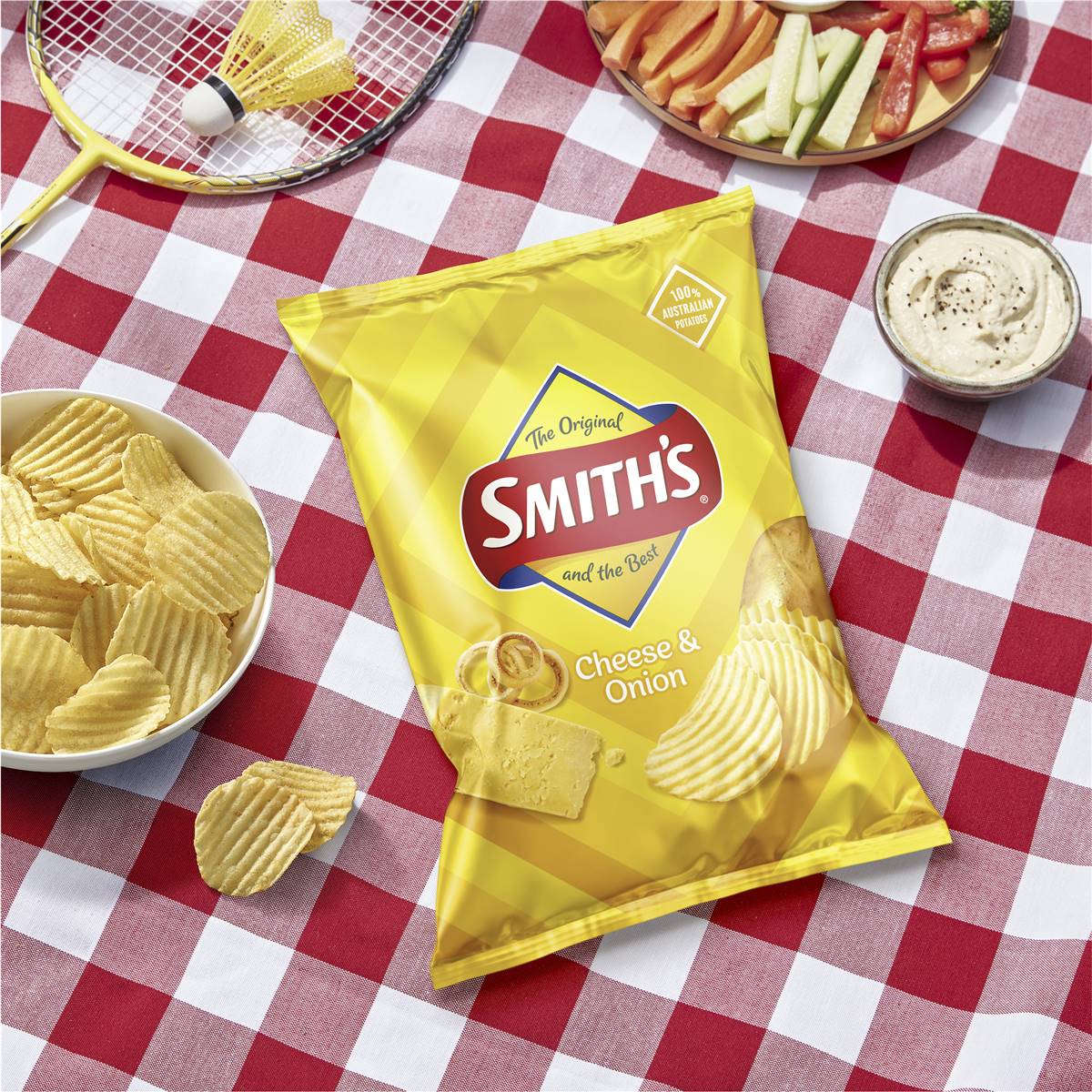 Smiths Crinkle Cut Cheese & Onion Chips 170g