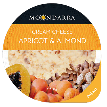 Moondarra Apricot & Almond Cream Cheese 80g