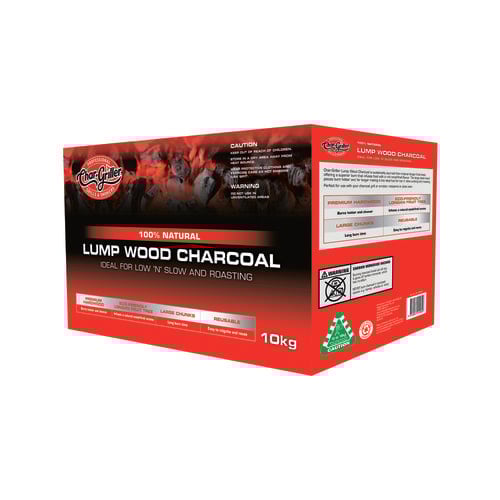 Char-Griller Premium Lumpwood Charcoal 10kg