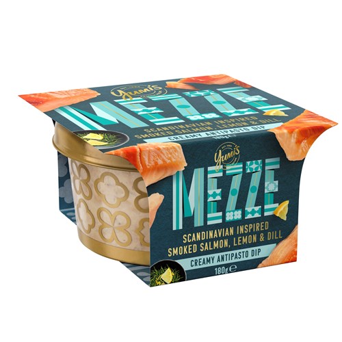 Yumi's Mezze Creamy Antipasto Dip Smoked Salmon Lemon & Dill 180g