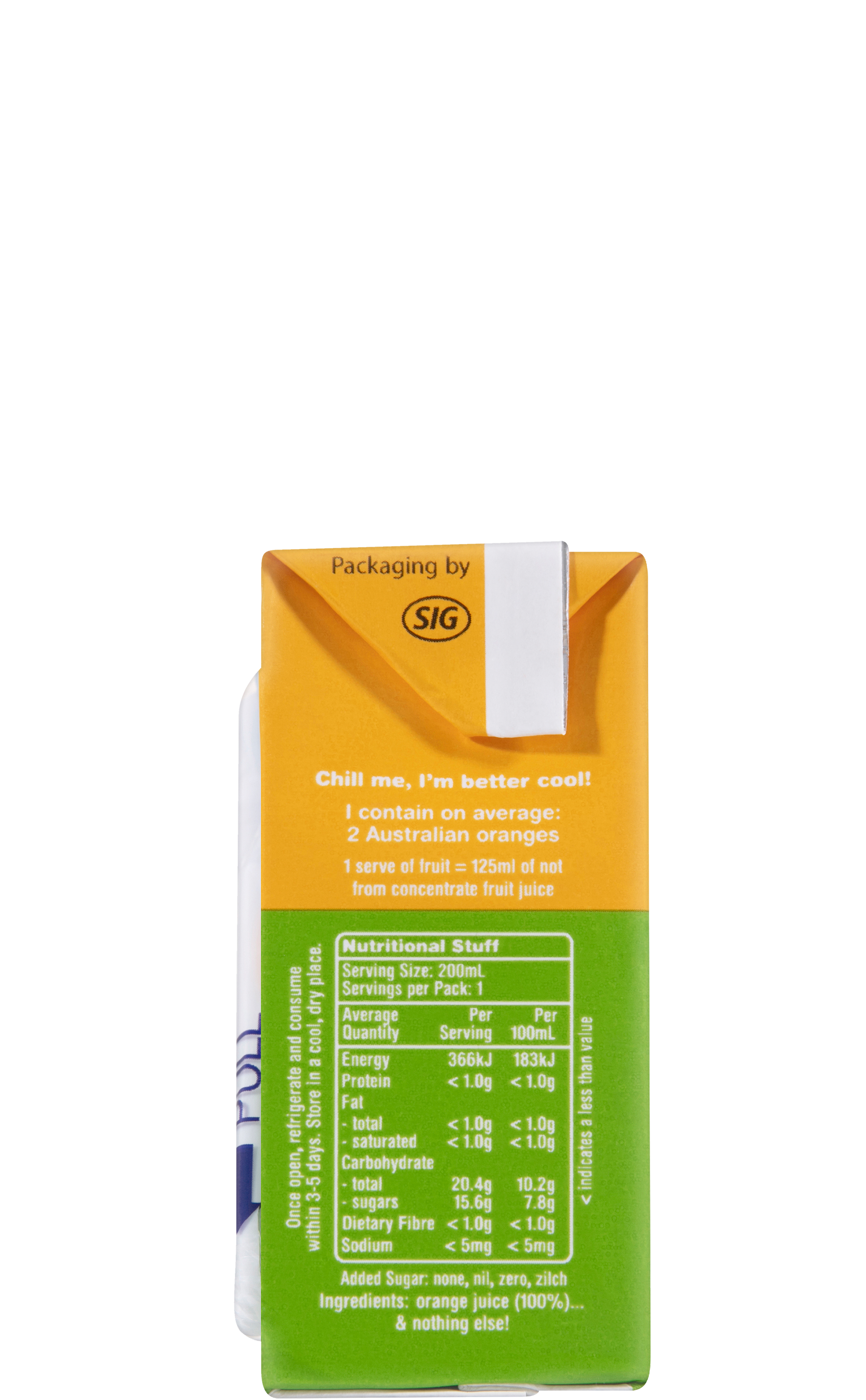 Nudie Nothing But Oranges Kids 200ml