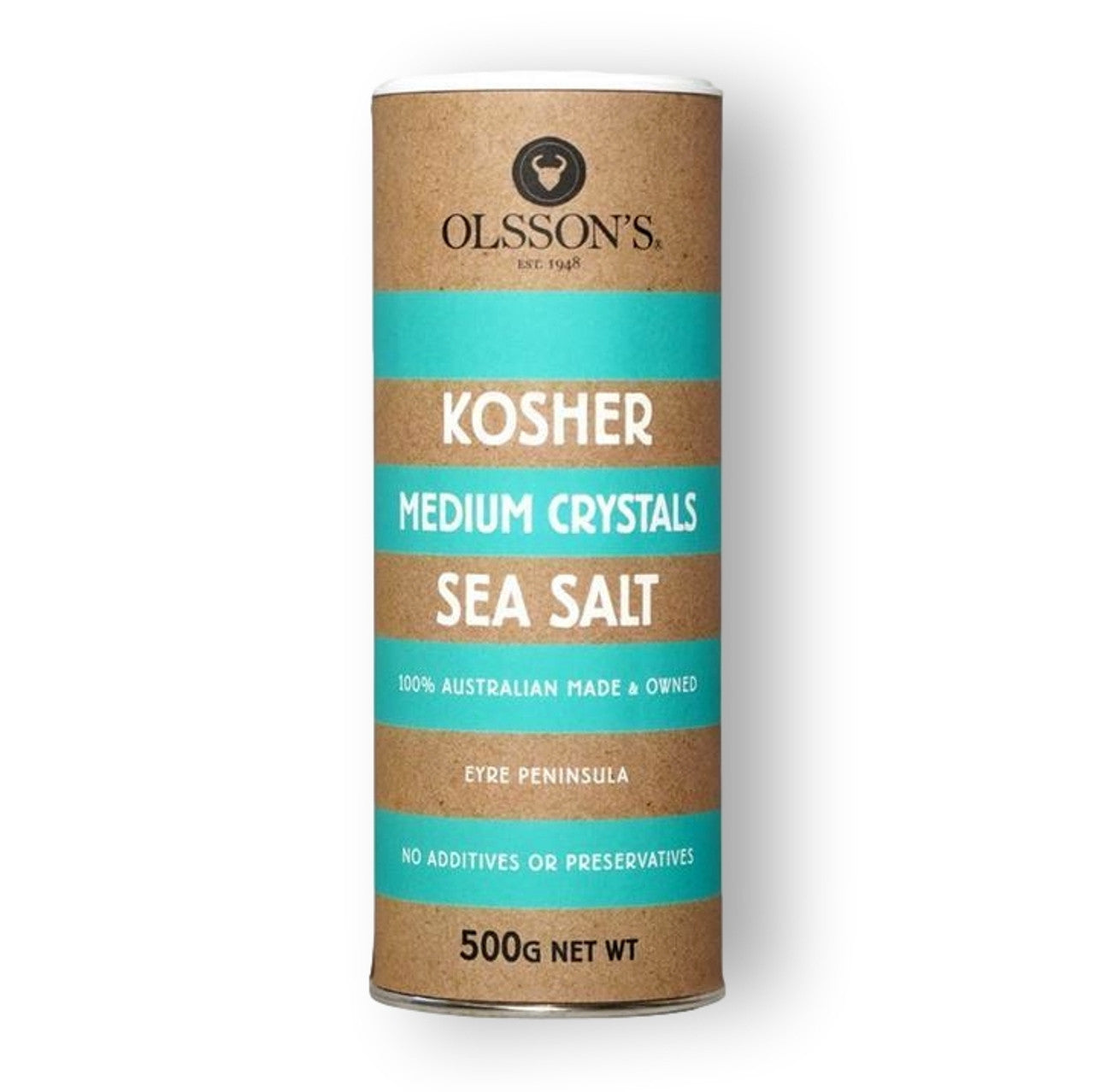 Olsson's Kosher Medium Sea Salt Crystals 500g