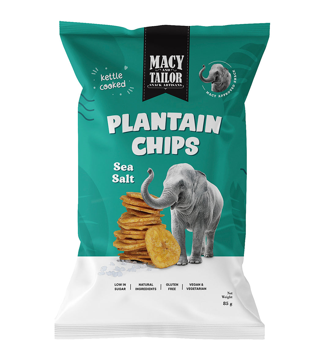 DNO Macy and Tailor Plantain Chips Sea Salt 85g
