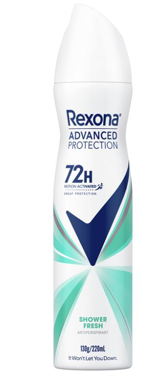 Rexona Antiperspirant Womens Advanced Shower Fresh 220ml