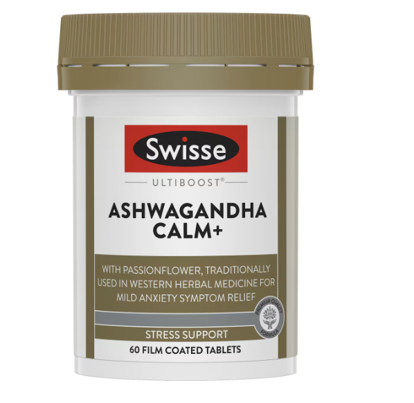 Swisse Ashwagandha Calm Plus Tablets 60 Pack