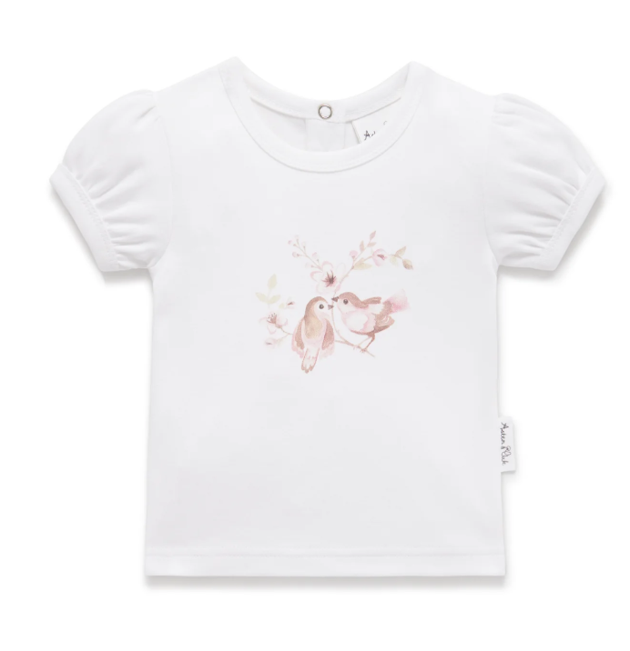 Blossom Print Puff Sleeve Top 1Y