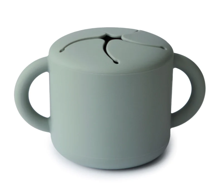 Mushie Snack Cup: Cambridge Blue