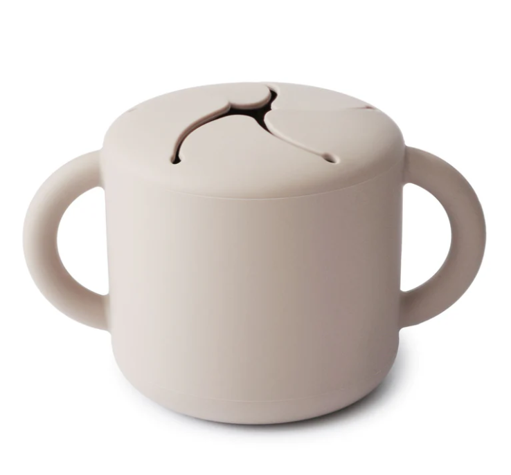 Mushie Snack Cup: Ivory