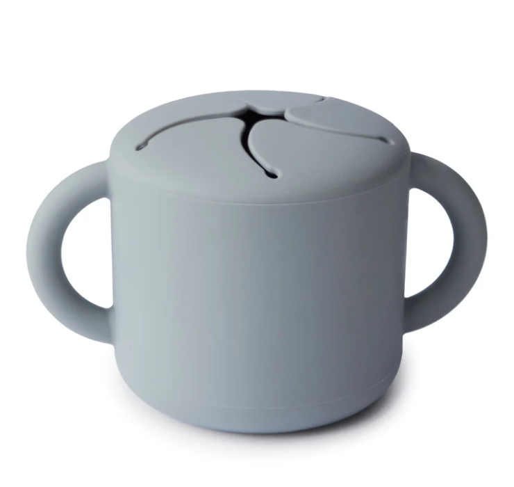 Mushie Snack Cup: Stone