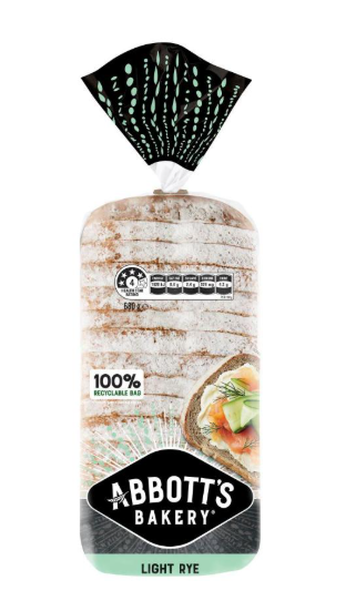 Abbott's Bakery Light Rye Bread | 680g
