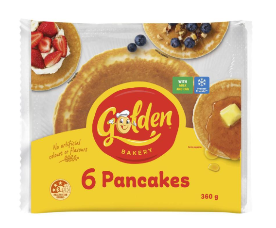 Golden Pancakes 6 Pack | 360g