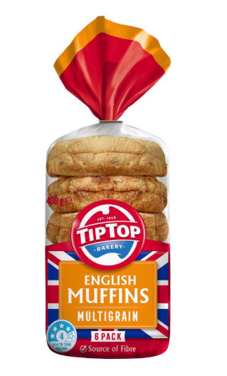 Tip Top Muffins English Multigrain | 400g