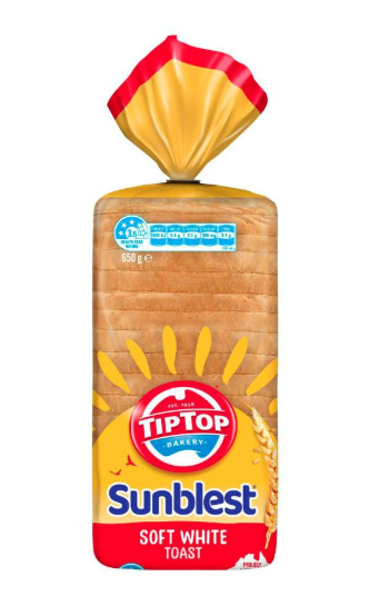 Tip Top Sunblest Soft White Toast Bread | 650g