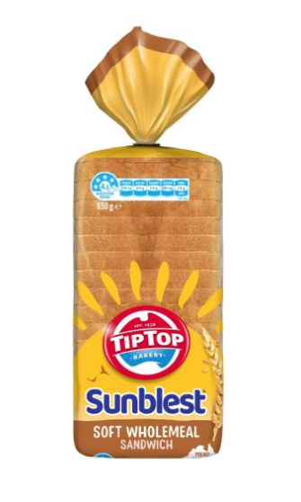 Tip Top Sunblest Wholemeal Sandwich Bread | 650g