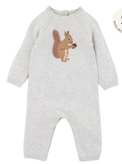 Toby Squirell Knitted Romper 000