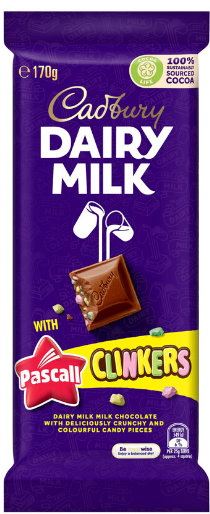 Cadbury Clinkers Milk Chocolate 180g