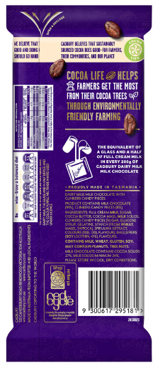 Cadbury Clinkers Milk Chocolate 180g