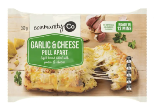 Community Co Garlic and Cheese Pull apart 350g