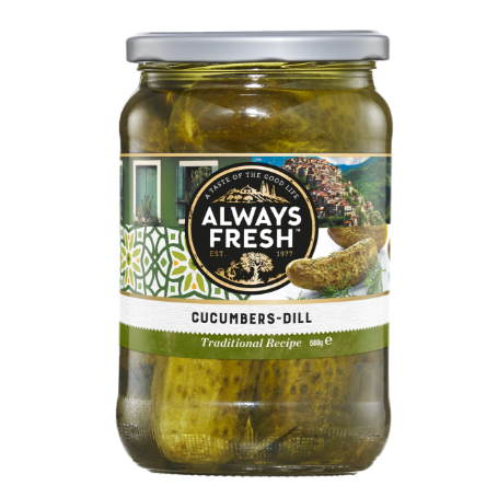 Always Fresh Cucumbers Dill 680g