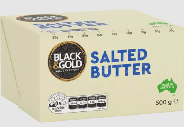 Black & Gold Butter Salted 500g