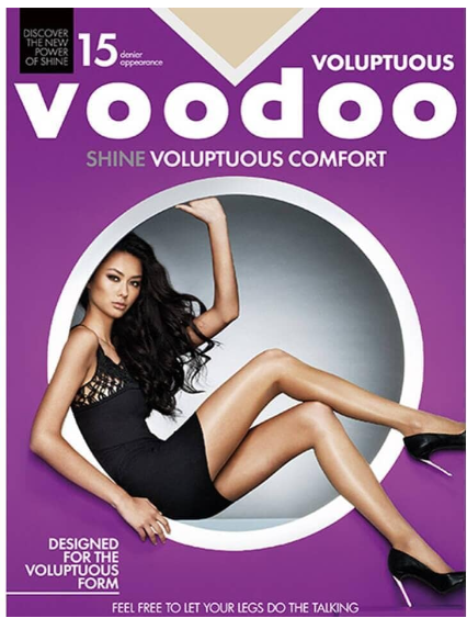 Voodoo Shine Voluptuous Comfort Sheers Pantyhose Jabou Size 1