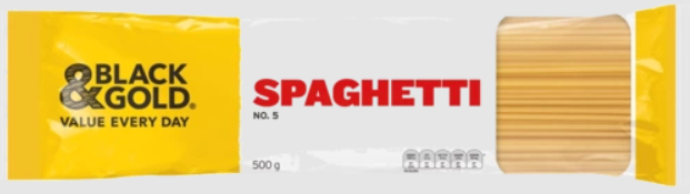 DNO Black & Gold Spaghetti #5 500g