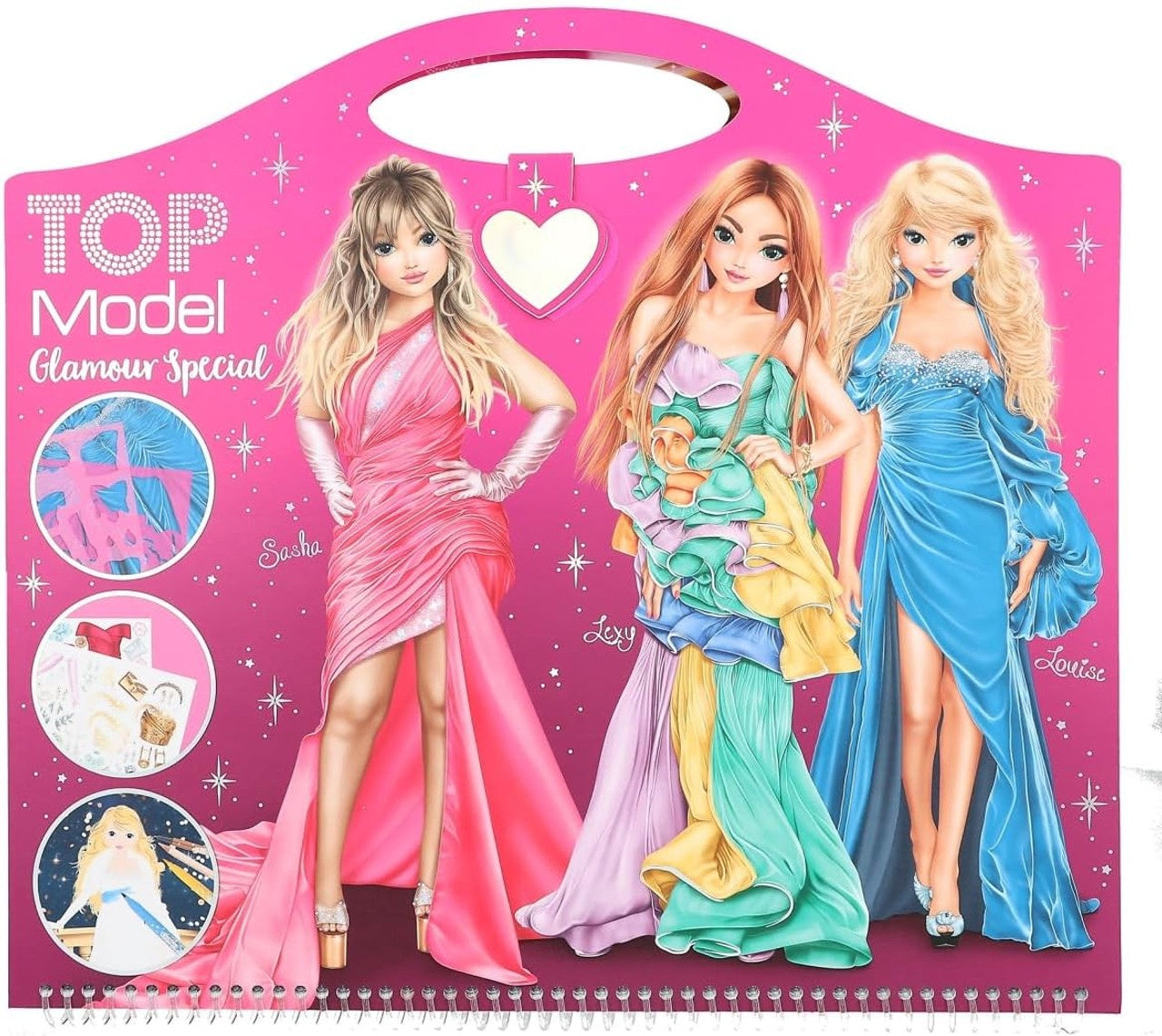 TOPModel Create Own Glamour Colouring Book