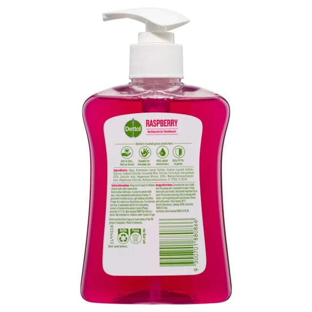 Dettol Soft on Skin Raspberry Liquid Hand Wash 250ml