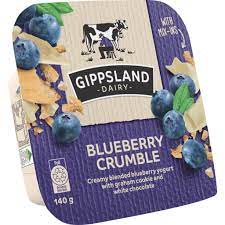 Gippsland Dairy Mix ins Blueberry Crumble 140g