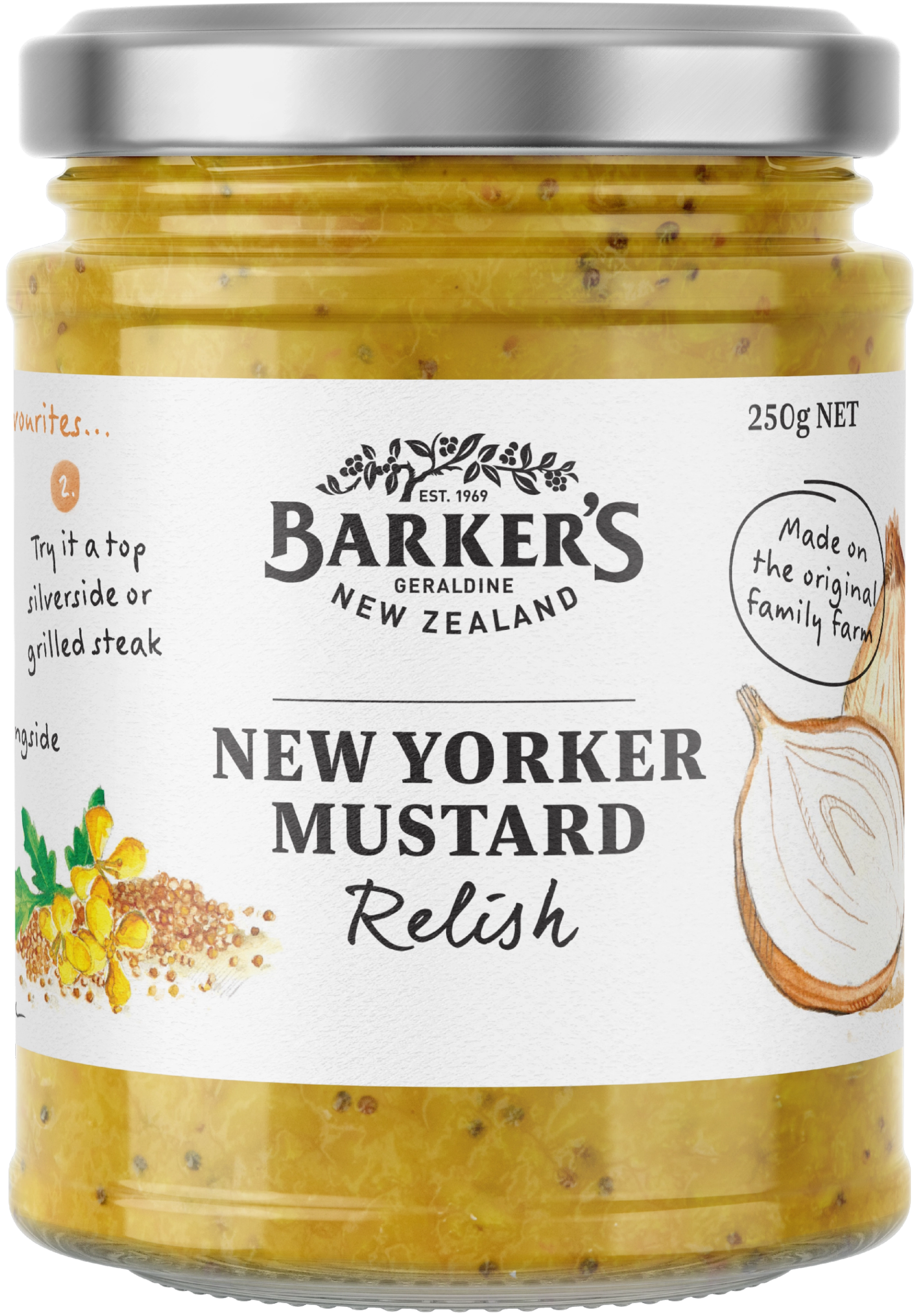 Barker's New Yorker Mustard Relish 250g