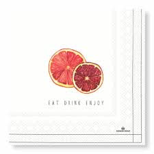 Manor Road Blood Orange Luncheon Serviettes