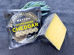 Maffra Cloth-Ashed Cheddar 150g