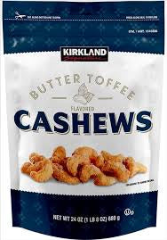 Kirkland Butter Toffee Flavoured Cashews 680g