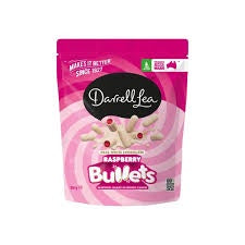 Darrell Lea White Chocolate Raspberry Bullets 150g