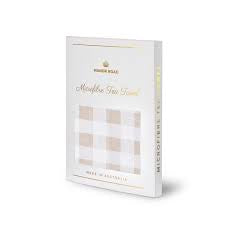 Manor Road Microfiber Tea Towel - Linen (Gingham Natural)