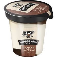 Gippsland Dairy Chocolate Fudge Twist Yogurt 160g