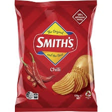Smith's Crinkle Cut Chilli Chips 170g