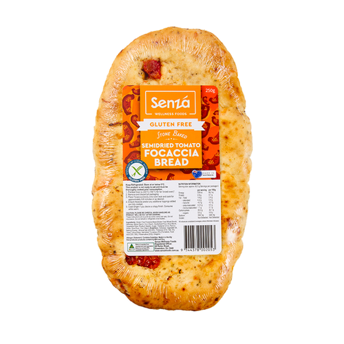 Senza Gluten Free Semi-dried Tomato Focaccia 250g