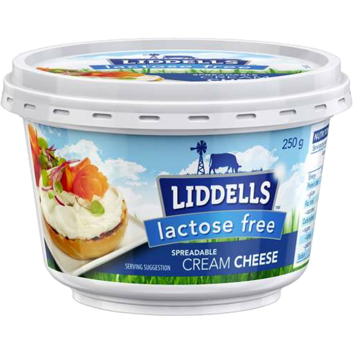 Liddells Lactose Free Cream Cheese Spread 250g