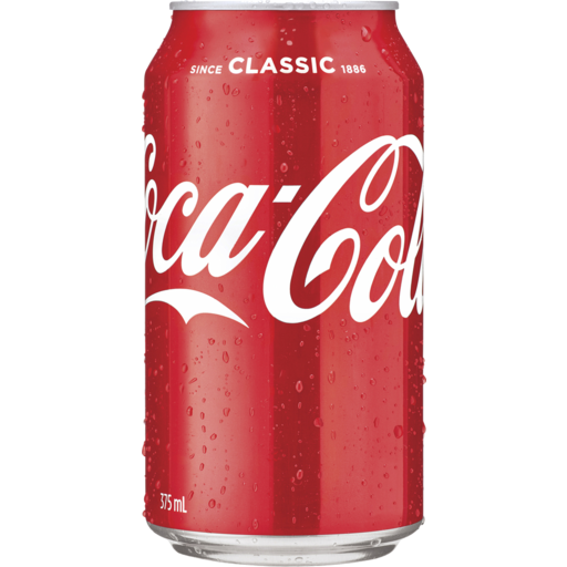 Coke Classic Soft Drink Can 375ml