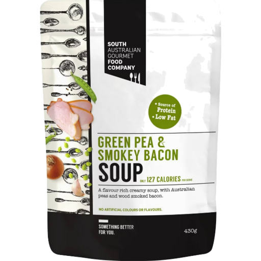 SAGFC Green Pea & Smokey Bacon Soup 430g